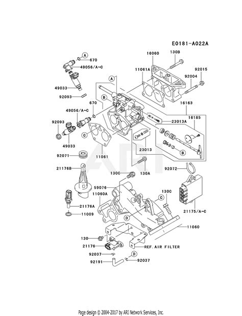 Kawasaki Fd791d As06 4 Stroke Engine Fd791d Parts Diagram For Throttle Equipment