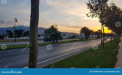Indulge In The Magic Of A Beautiful Evening Drive Sunset Colors