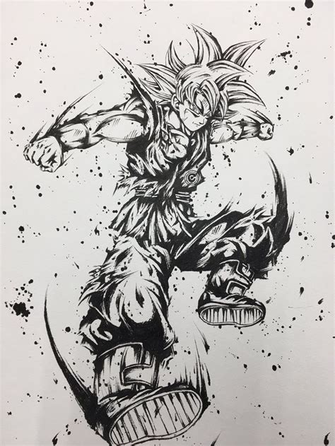 Pin De Son Goku En Dragon Ball Ink Style Arts Dibujos C Mo