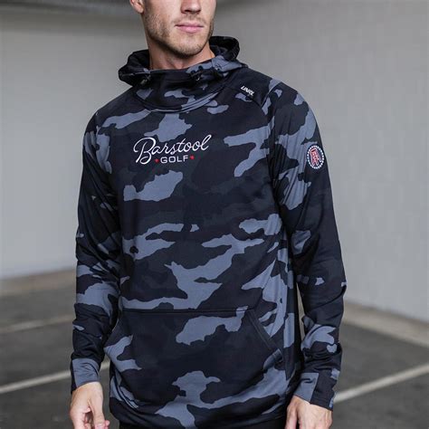 Unrl X Barstool Golf Camo Crossover Hoodie Ii Barstool Sports Hoodies