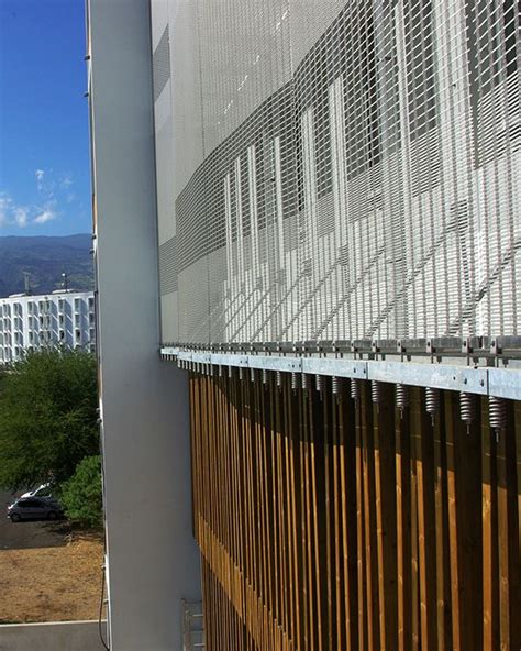 Wire Mesh Facade Cladding Made Of Haver Architectural Mesh With Varying