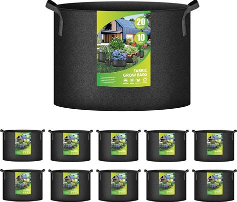 Amazon Ipower Pack Gallon Plant Bags Heavy Duty Thickened