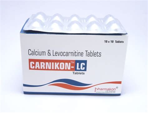 Carnikon-LC Tablet at ₹ 2451/box | Karnal | ID: 23194105630