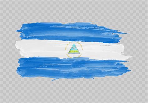 Watercolor painting flag of Nicaragua 22754118 Vector Art at Vecteezy