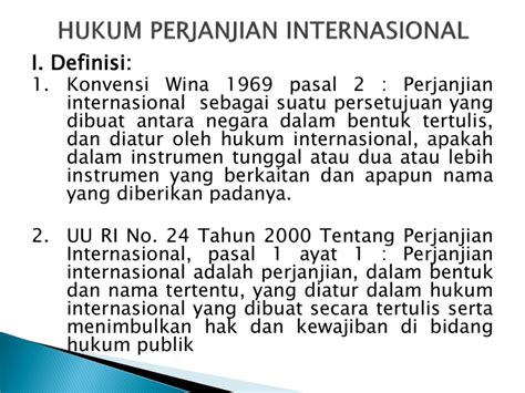 Hukum Perjanjian Internasional