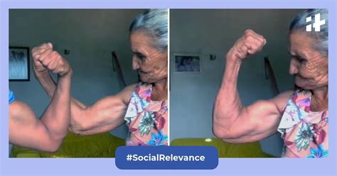 Viral Video Fit Grandma Flexes Her Biceps