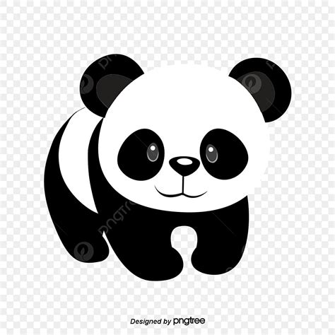 Cute Pandas PNG Transparent, Cute Black And White Panda, Panda Clipart ...