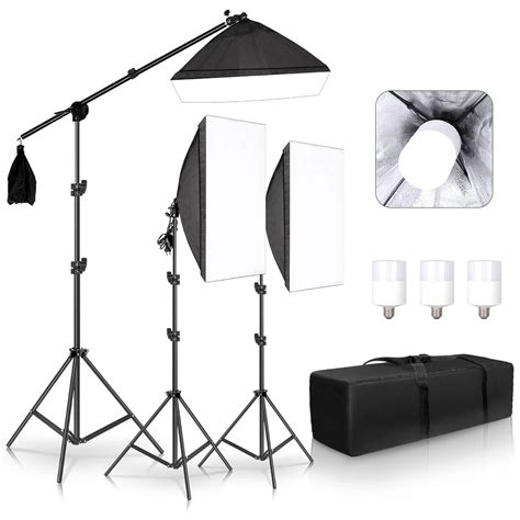 O Est Dio Profissional Da Foto Softbox Ilumina O Equipamento Cont Nuo