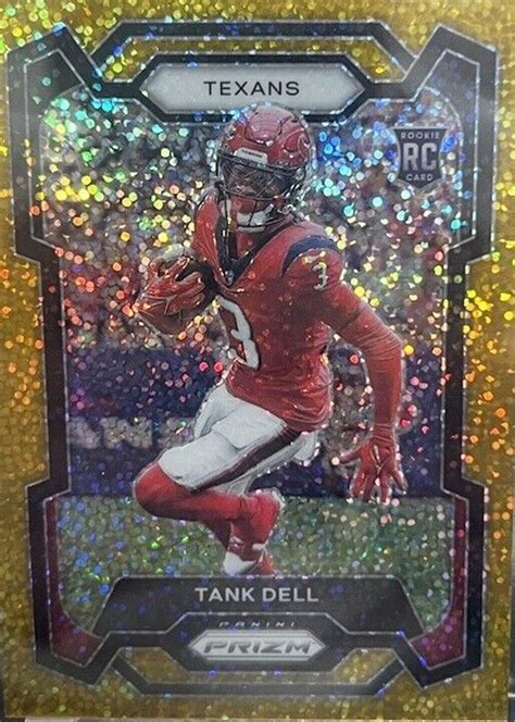 Tank Dell 2023 Prizm 341 Gold Sparkle 24 Price Guide Sports Card