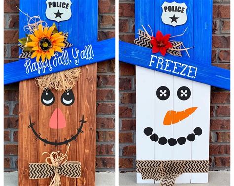 Reversible Scarecrow Snowman Pallet Snowman Pallet Scarecrow Porch