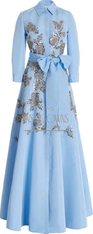 Carolina Herrera Light Blue Gown For Sale Instagowns