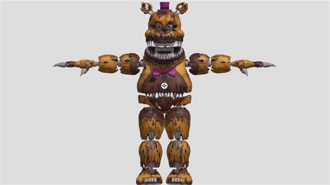 Nightmare Fredbear Download Free 3d Model By Gotbeans Owencameron