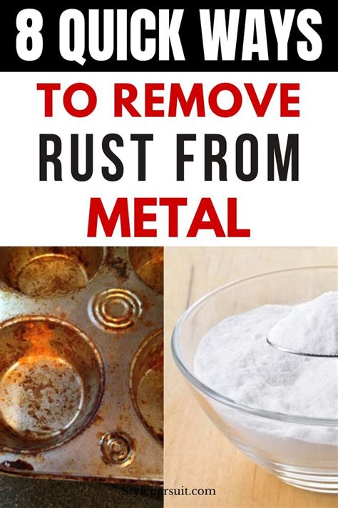 How To Get Rid Of Rust On Metal In How To Remove Rust Remove