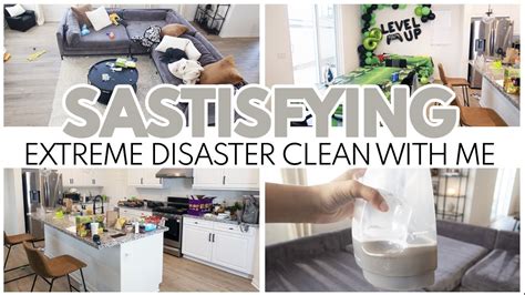 SATISFYING SUPER PRODUCTIVE CLEAN WITH ME EXTREME DISASTER CLEANING