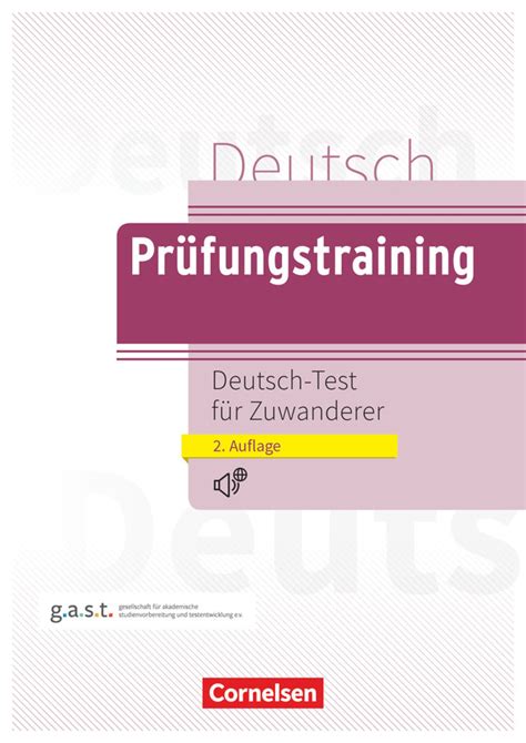 Prüfungstraining DaF Deutsch Test für Zuwanderer Deutsch Schulbuch