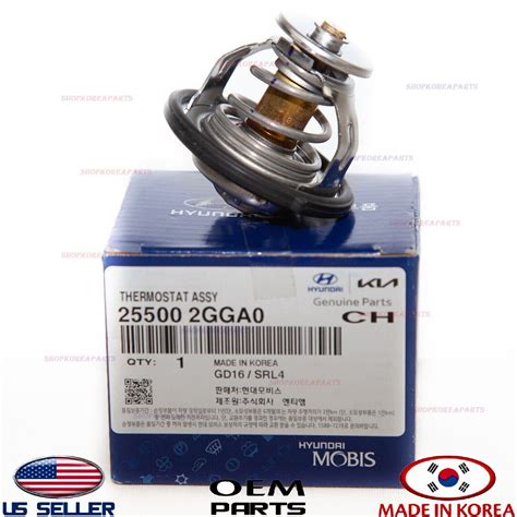 Genuine Engine Coolant Thermostat 25500 2GGA0 For Select HYUNDAI KIA