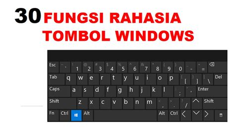 Fungsi Tombol Windows Di Keyboard Yang Wajib Diketahui Youtube