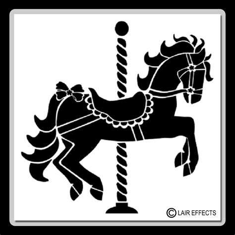 Carousel Horse Template