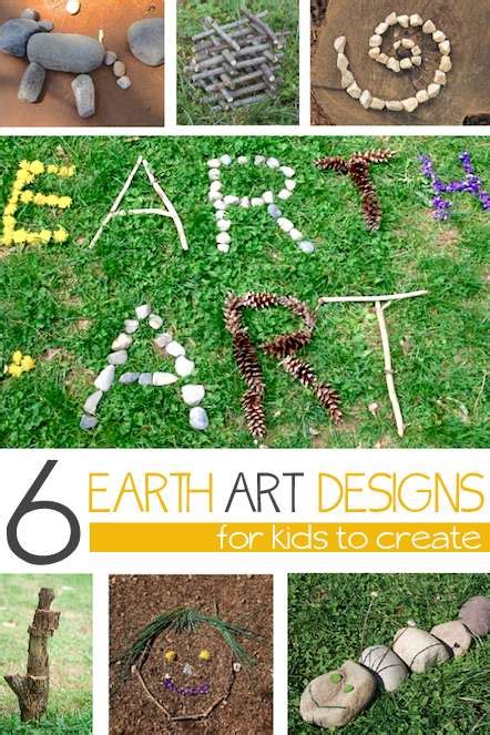 Earth Art Designs for Kids to Make | Hands On As We Grow®