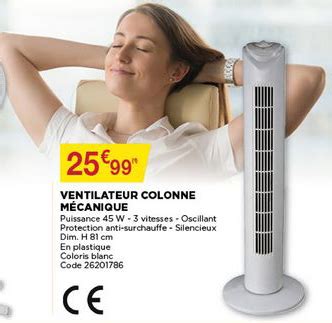 Promo Ventilateur Colonne M Canique Chez Bricomarch Icatalogue Fr