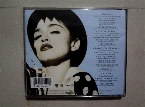 Madonna Cd The Immaculate Collection C Hobbies Toys Music Media