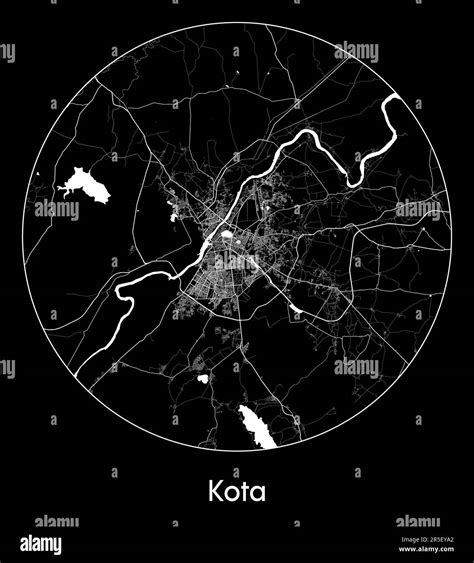 City Map Kota India Asia vector illustration Stock Vector Image & Art ...