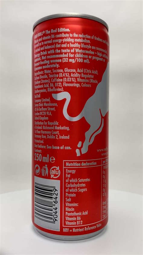 Red Bull Red Edition Watermelon Energy Drink Cans Uk