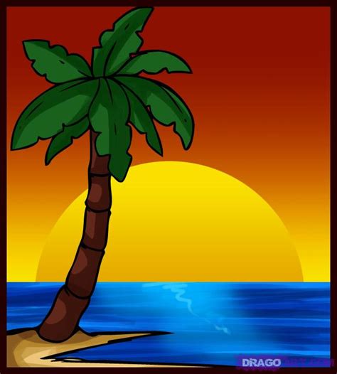 Free Coconut Tree Drawing, Download Free Coconut Tree Drawing png ...