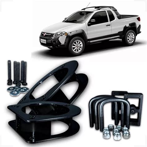 Kit Lift Traseiro 4cm Calço Dianteiro 3cm Strada 1996 2019