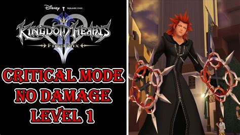 Kingdom Hearts Axel I Boss Fight Critical Mode No Damage Level