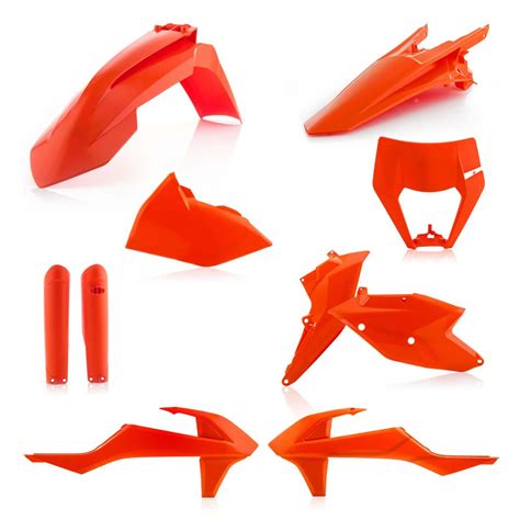 Kit Plastice Complet Ac Ktm Exc Excf Orange Oem Color