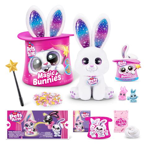 Amazon.com: Pets Alive Magic Bunnies (Pearl) by ZURU Electronic Plush ...