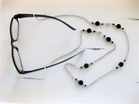 Beaded Eyeglass Chains For Women Silver Chains For Glasses In Etsy