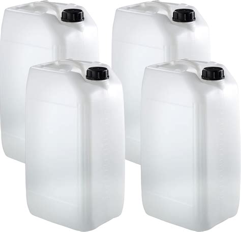 4 X 25L JERRY CAN UN Approved Stackable Bottle Container 61mm