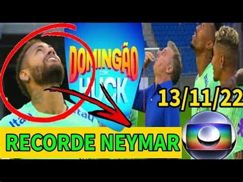 Neymar Domina Bola No Doming O Huck Hoje De Novembro De