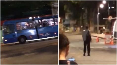 Vídeo motorista abandona ônibus após reclamação sobre demora em BH