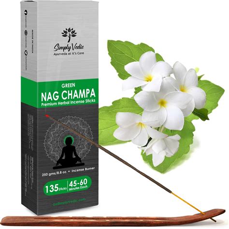 Simply Vedic Green Nag Champa Incense Sticks 250 Grams Approx 135