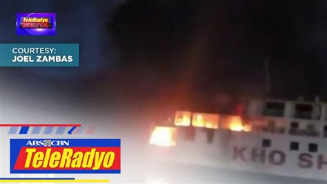 132 Nasagip Sa Nasunog Na Barko Sa Bohol TeleRadyo Balita 19 June