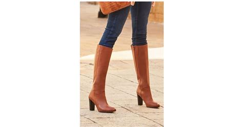 Sosandar Blake Leather Knee High Boots In Blue Lyst UK