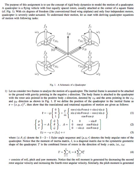 Using Rigid Body Dynamics To Model The Motion Of Chegg