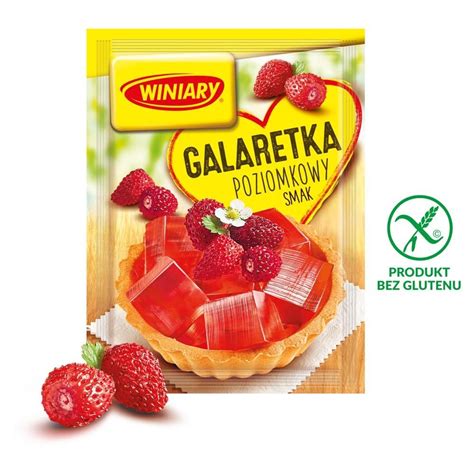 Winiary Galaretka poziomkowy smak 71 g Zakupy online z dostawą do