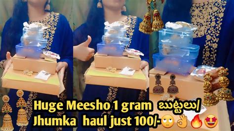 Huge Meesho Jhumka Haul Starts From Meesho