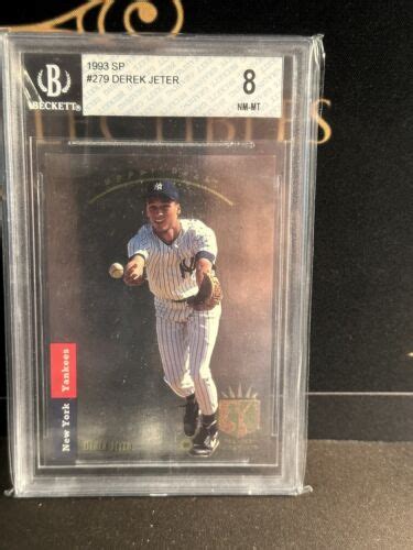 Upper Deck Sp Derek Jeter Rookie Rc Bgs With New York