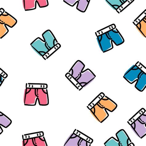 premium vector pants seamless pattern background design