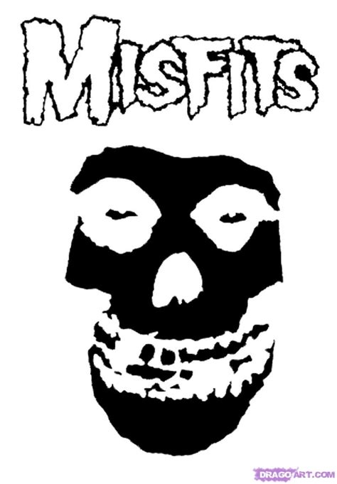 Misfits Logo Stencil Picture 209033 Misfits Logo Stencil Clear Clip