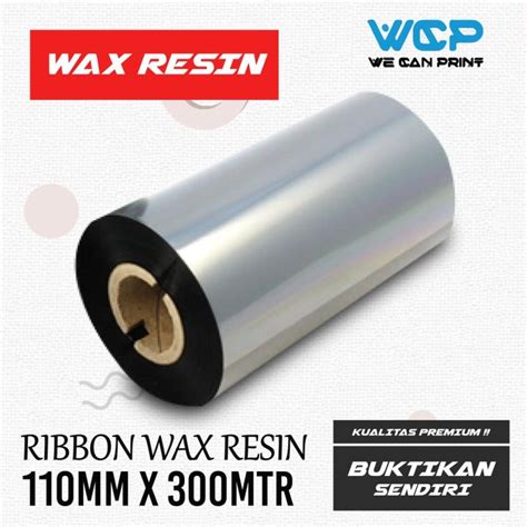 Jual RIBBON WAX RESIN 110X300 METER RIBBON BARCODE 110 MM X 300 METER