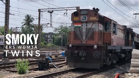 ERS WDM3A ALCo Twins With 16311 Sri Ganganagar Kochuveli Express