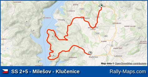 Ss Mile Ov Klu Enice Stage Map Rallye Vltava P Bram