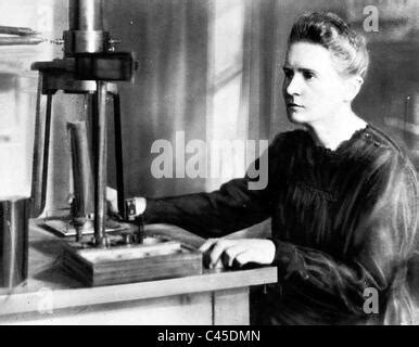 Pierre and Marie Curie in the laboratory Pierre Curie, French Stock ...