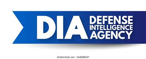 Dia Defense Intelligence Agency Acronym Concept Stock Vector Royalty